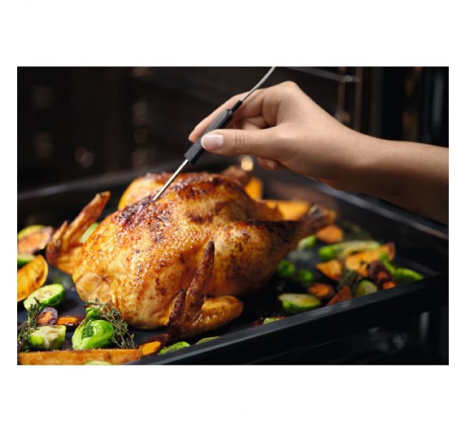 Духовой шкаф Electrolux электрический, 72л, A+, пар, дисплей, конвекция, телескопические направляющие, черный