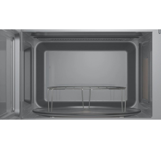 Мікрохвильова піч Bosch вбудована, 20л, електр. керув., 800Вт, дисплей, чорний-нержавійка