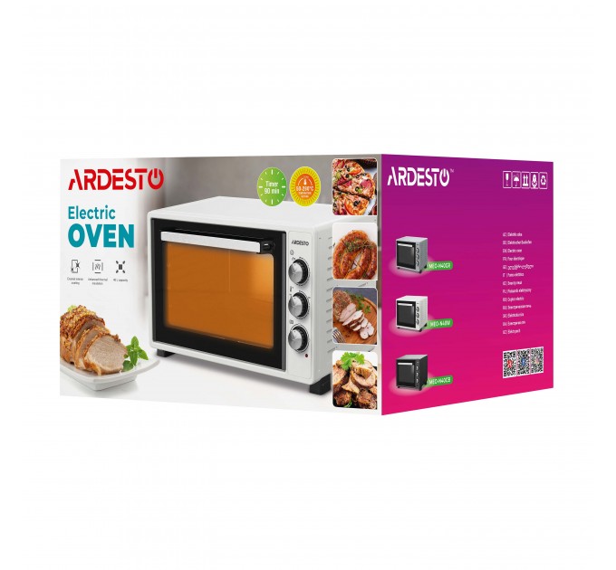 Піч електрична ARDESTO, 40л, 1300Вт, механіч., конвекція, чорний