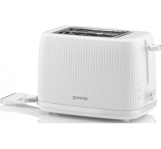 Тостер Gorenje, 850Вт, пластик/метал, білий