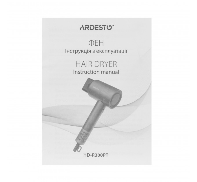 Фен ARDESTO Pink Touch, 1600Вт, 2 швидкості, 3темп.режими, іонізація, дифузор, магнітні насадки, сірий+рожевий