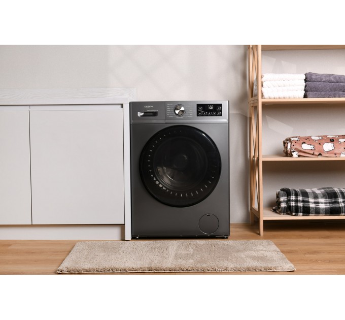 Стиральная машина ARDESTO фронтальная Black Mars, 6кг, 1200, А++, 45см, дисплей, пар, серый