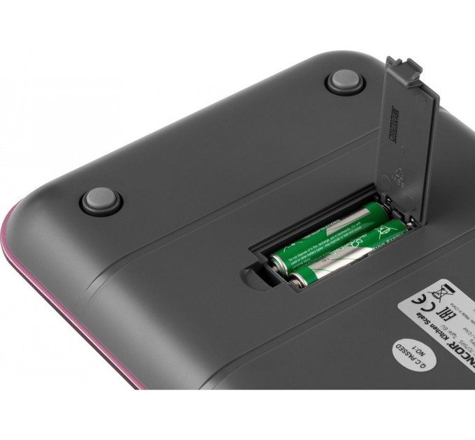 Весы Sencor кухонные, 5кг, подключение к смарфтону, AAAx2, пластик, красный