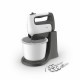 Миксер Tefal стационарный  Prep'Mix+ Standbowl 500Вт, насадки-4, чаша-пластик, 2.5л, турбо, бело-серый