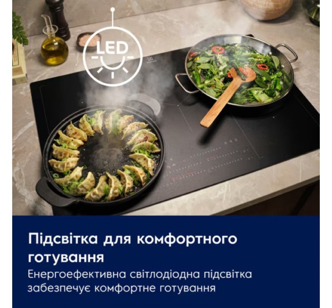 Вытяжка Electrolux встраиваемая, 54см, 700м.куб/ч, Hob2Hood, черный