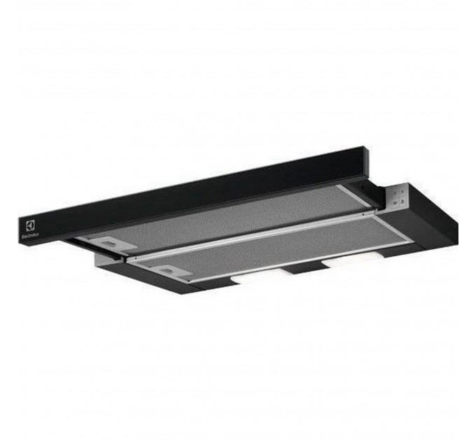 Вытяжка Electrolux телескопическая, 59см, 410м.куб/ч, черный