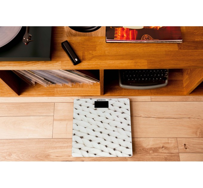 Весы ARDESTO напольные Knit, 150кг, AAAx2 в компл, стекло, многоцветные