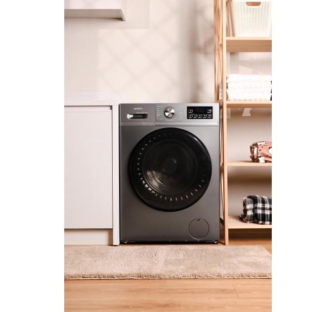 Стиральная машина ARDESTO фронтальная Black Mars, 6кг, 1200, А++, 45см, дисплей, пар, серый
