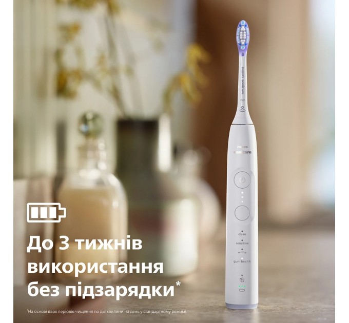 Щетка зубная электр. Philips Sonicare 7100 Series, 62т. колеб/мин, насадок-1, футляр, белый