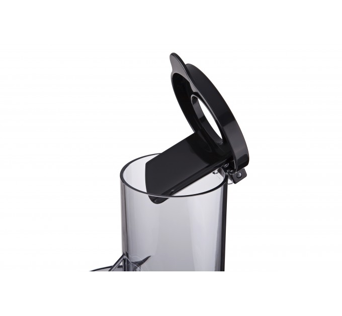 Соковыжималка ARDESTO шнековая 200Вт, чаша-0.6л, жмых-0.6л, пластик/металл, серебристо-черный