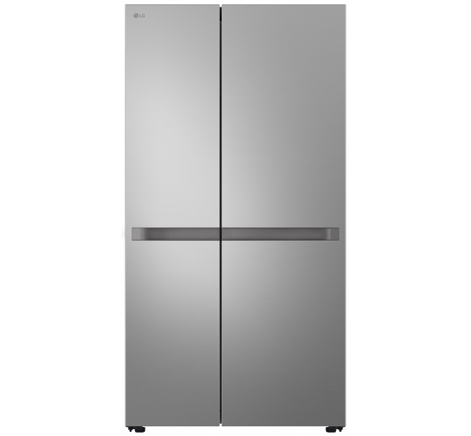 Холодильник LG SBS, 179x91х74, холод.відд.-423л, мороз.відд.-241л, 2дв., E, NF, інв., диспл внутр., сріблястий