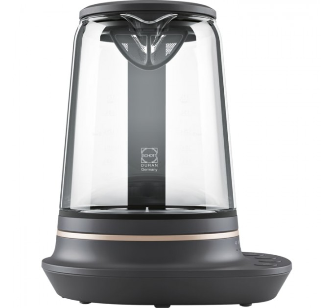 Электрочайник Electrolux 1.7л, Strix, стекло, заварник, поддержка температуры, черный