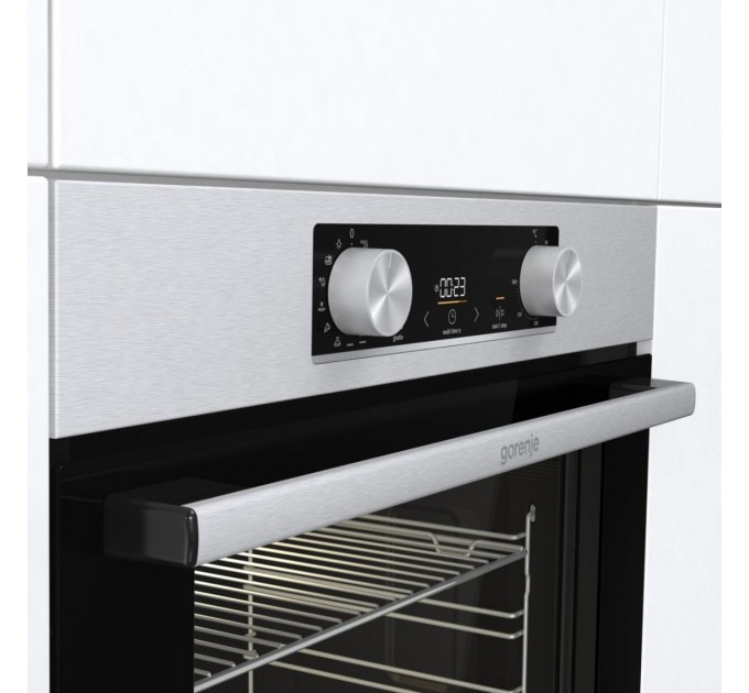 Комплект Gorenje (духовка электрическая BO6737E02XK + варочная поверхность газовая G642ABX), 743550, нерж.