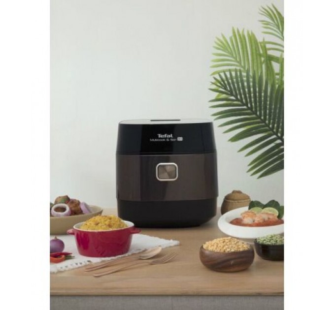 Мультиварка Tefal MultiCook&Stir, 1200Вт, чаша-5л, електронне керув., пластик, чорно-бронзовий