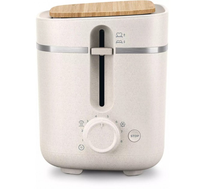 Тостер Philips Series Eco Conscious Edition 830Вт, крышка от пыли, пластик, белый