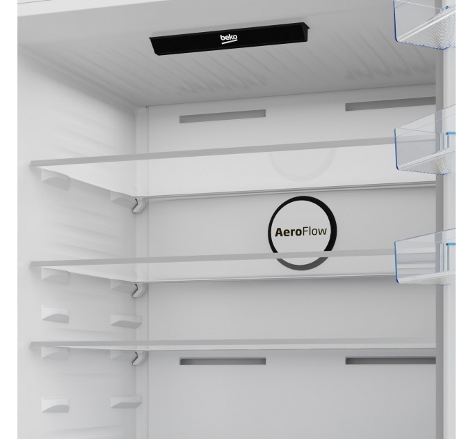 Холодильник Beko з нижн. мороз., 193x83x76, xолод.відд.-400л, мороз.відд.-170л, 2дв., А+, NF, HarvestFresh, інвертор, нерж