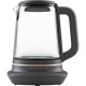 Электрочайник Electrolux 1.7л, Strix, стекло, заварник, поддержка температуры, черный