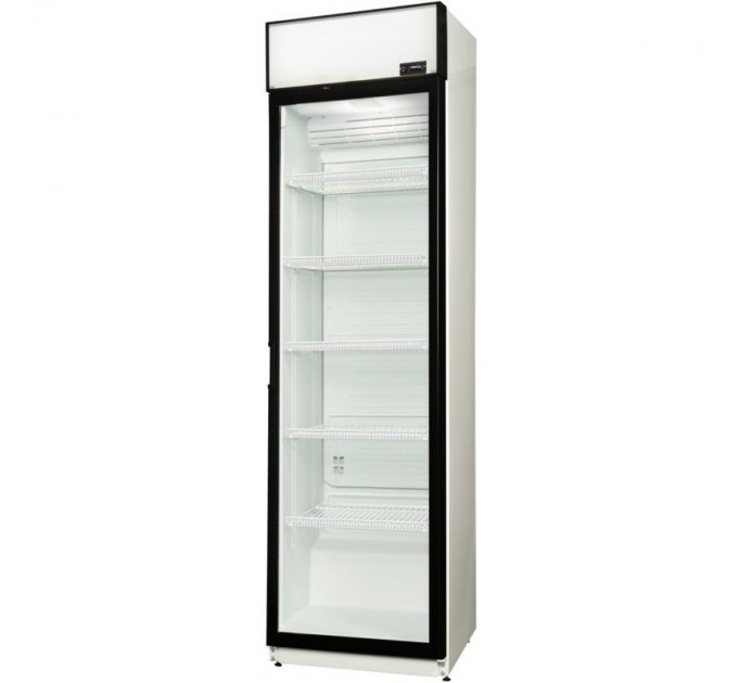 Холодильна вітрина Snaige, 202.5x60х60, 385л, полок - 5, зон - 1, бут-224, 1дв., ST, банер, білий
