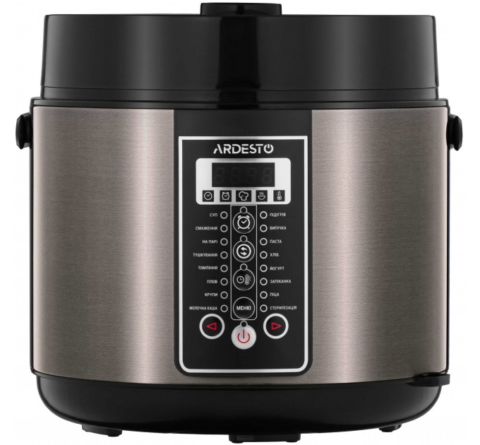 Мультиварка ARDESTO, 860Вт, чаша-5л, электр. управление, металл/пластик, бронзовый