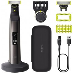 Бритва електр. Philips OneBlade Pro 360, Li-Ion, сух.+влажн., индикатор заряда, твердый чехол, сталь, черный