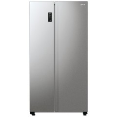 Холодильник SBS Gorenje, 179х67х92см, 2 дв., 356(191)л, А++, NF+, Инв. , Зона св-ти, Внешн.диспл, матовый серый