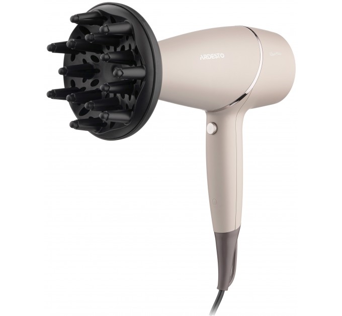 Фен ARDESTO Pearl Cream HD-Y700PERL, 1750-2100Вт, 3 скорости, 3 темп.режима, бежевый