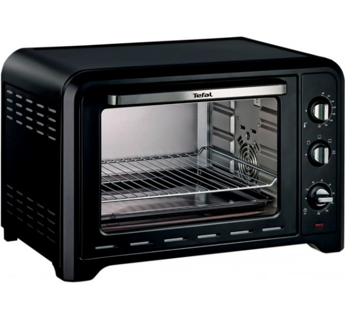 Піч електрична Tefal Optimo, 39л, 2000Вт, механіч., гриль, конвенція, підсвітка всередині, чорна
