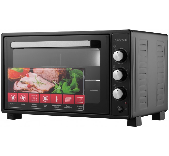 Піч електрична ARDESTO, 40л, 1300Вт, механіч., конвекція, чорний