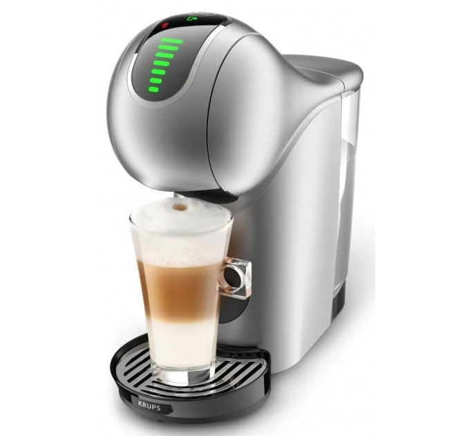 Кофеварка Krups капсульная Dolce Gusto Genio S Touch 0.8л, капсулы, сенсорное управление, серебристый