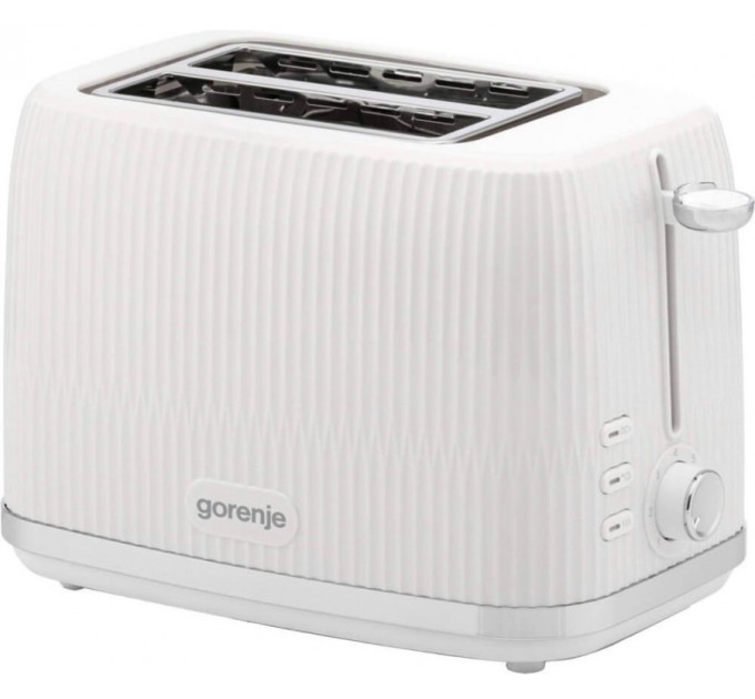 Тостер Gorenje, 850Вт, пластик/метал, білий