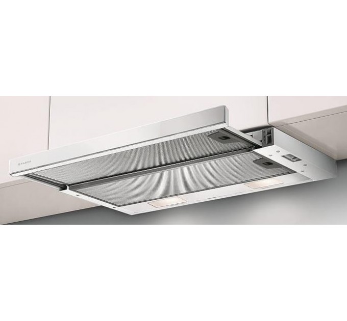 Витяжка Faber телескоп, 60см, 518м.куб/год, Flexa Ng Glass W A60, білий