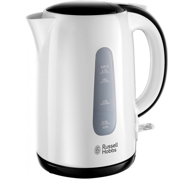 Электрочайник Russell Hobbs My Breakfast 1.7л, пластик, бело-черный