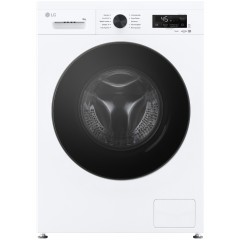 Пральна машина LG фронтальна, 9кг, 1400, A, 55см, дисплей, пара, інвертор, білий