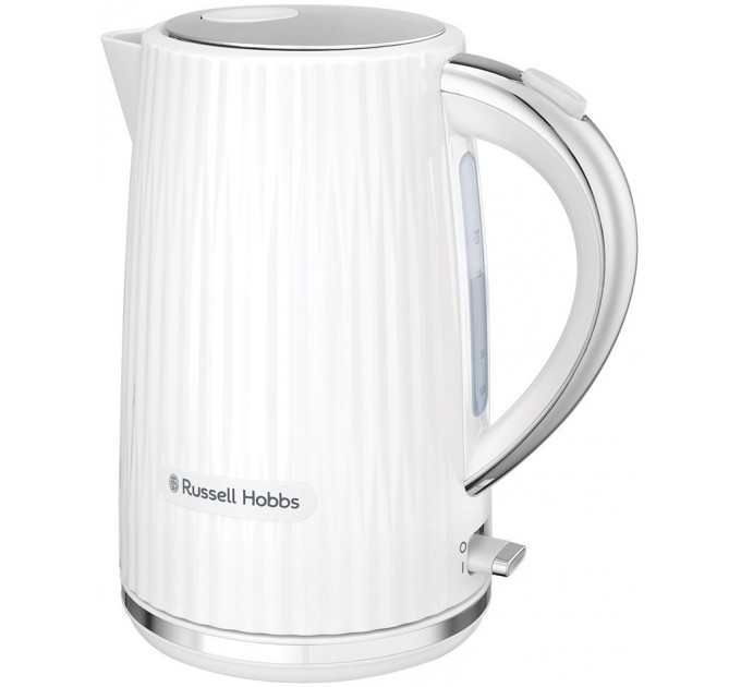 Электрочайник Russell Hobbs Eden, 1.7л, нержавеющая сталь, пластик, белый