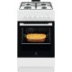 Плита Electrolux комбінована, 57л, 50x60см, конвекція, білий