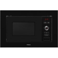 Микроволновая печь Hansa встраиваемая, 20л, электр. управл., 800Вт, гриль, дисплей, откр.кнопкой, черный