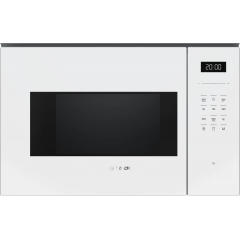Мікрохвильова піч Bosch вбудована, 25л, електр. керув., 900Вт, гриль, дисплей, білий