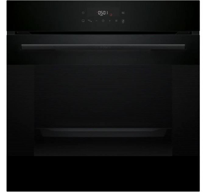 Духовой шкаф Bosch электрический, 76л, A, дисплей, конвекция, телескопические направляющие, soft closing, черный