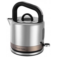 Электрочайник Russell Hobbs Distinctions Titanium, 1.5л, Strix, металл, серебристо-медный