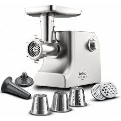 М'ясорубка Tefal HV10 8in1, 2200Вт, 5.5кг/хв, 3 решітки, насадка для ковбас, кеббе, 3 терки, метал