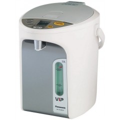 Термопот Panasonic 3л, дисплей, пластик, біло-сірий