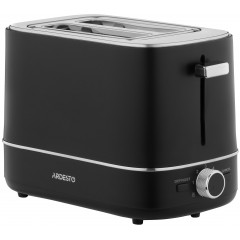 Тостер ARDESTO Timeless Elegance, 800Вт, пластик, 2 слота, чорний