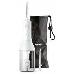 Іригатор Philips портативний Sonicare Cordless Power Flosser 3000, чаша 250 мл, чохол, 2 насадки , білий
