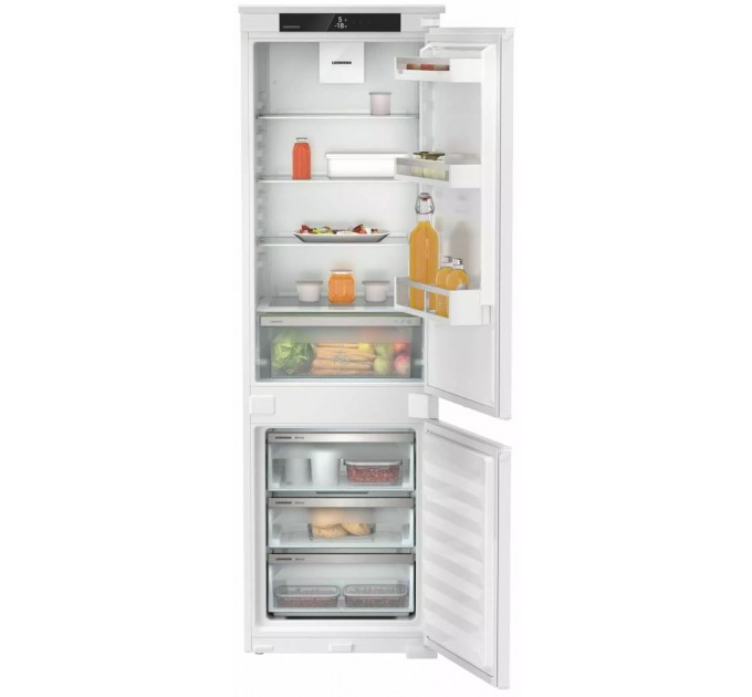 Холодильник Liebherr вбудований з нижн. мороз., 177x54.1х54.5, холод.відд.-182л, мороз.відд.-69л, 2дв., A++, NF, диспл внутр., білий