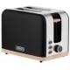 Тостер ARDESTO Wood Modern, 800Вт, металл, 2 слота, черный