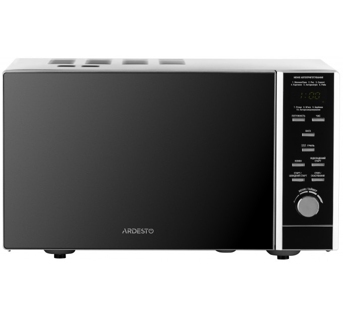 Микроволновая печь ARDESTO, 23л, электр. управл., 900Вт, гриль, дисплей, откр.кнопкой, черный