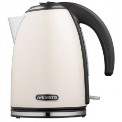 Електрочайник ARDESTO 1.7л, Strix, метал, бежевий глянець