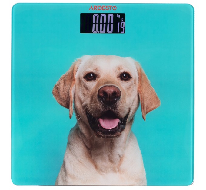 Весы ARDESTO напольные Dog, 150кг, AAAx2 в компл, стекло, многоцветные