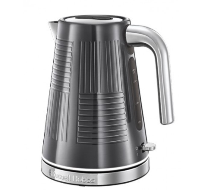 Електрочайник Russell Hobbs Geo Steel, 1.7л, метал, чорний