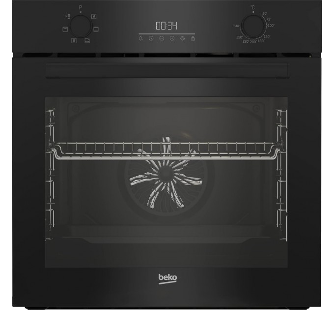 Духовой шкаф Beko электрический, 72л, A, дисплей, конвекция, черный